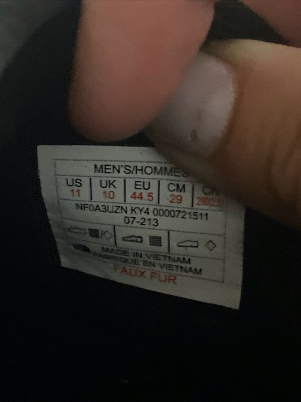 The North Face ThermoBall Traction Mule - Black size 11 - Picture 3 of 9